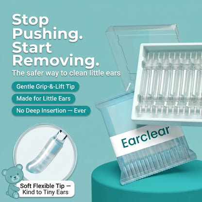 EarClear Kids™ — Gentle Sticky Ear Cleaner for Little Ears